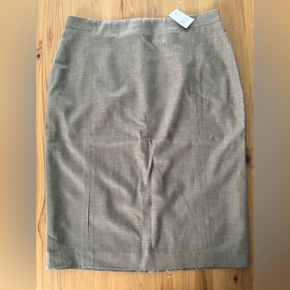 Ann Taylor Taupe Pencil Skirt NEW